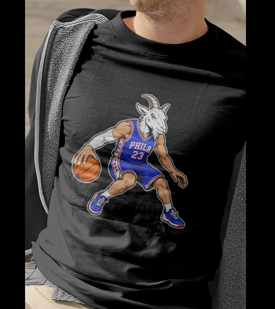 GOAT Philly LeBron James 23 Philadelphia Sixers Basketball Player T-Shirt