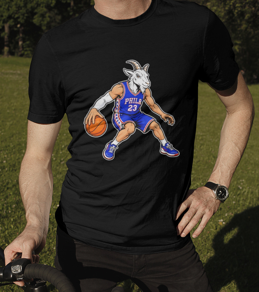 GOAT Philly LeBron James 23 Philadelphia Sixers Basketball Player T-Shirt