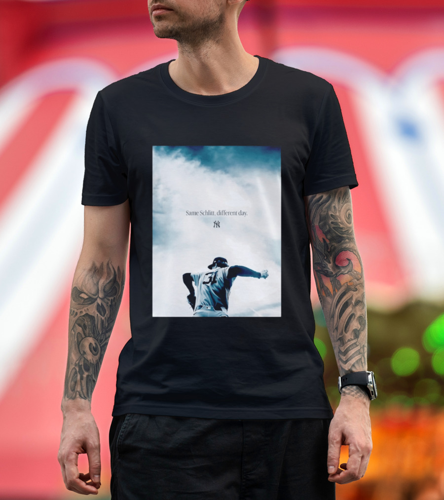 Same Schlitt Different Day Yankees Pitcher 31 T-Shirt
