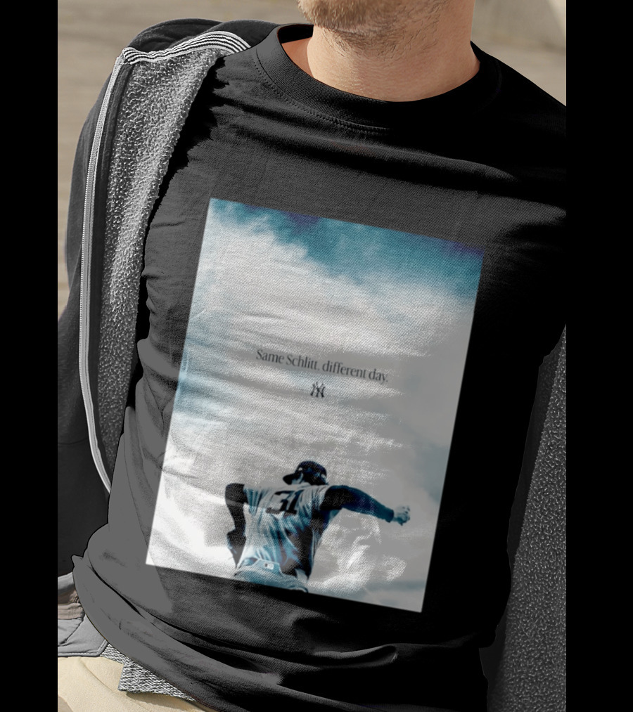 Same Schlitt Different Day Yankees Pitcher 31 T-Shirt