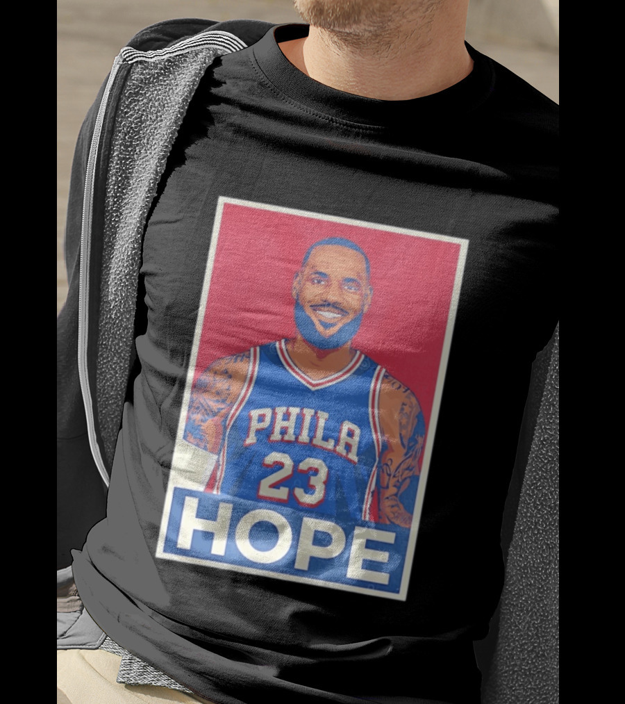 LeBron James 23 Phila Hope Basketball Jersey T-Shirt