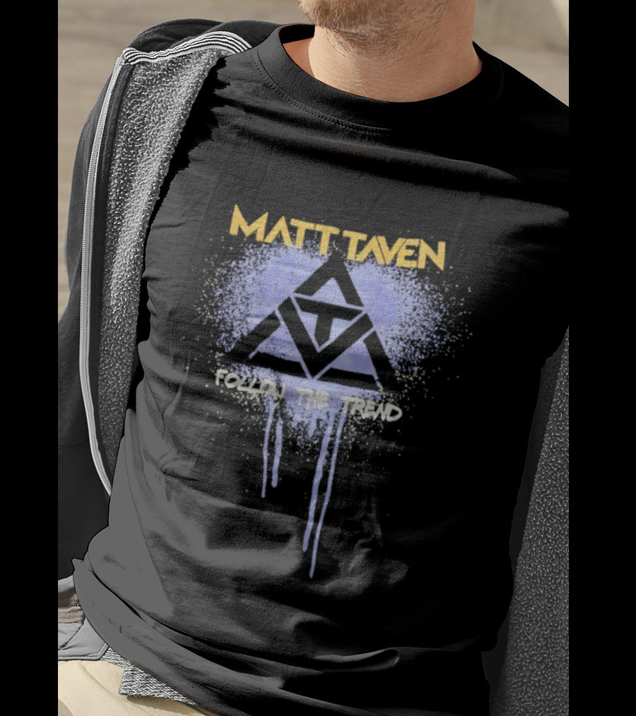 Matt Taven Follow The Trend Purple Triangle T-Shirt