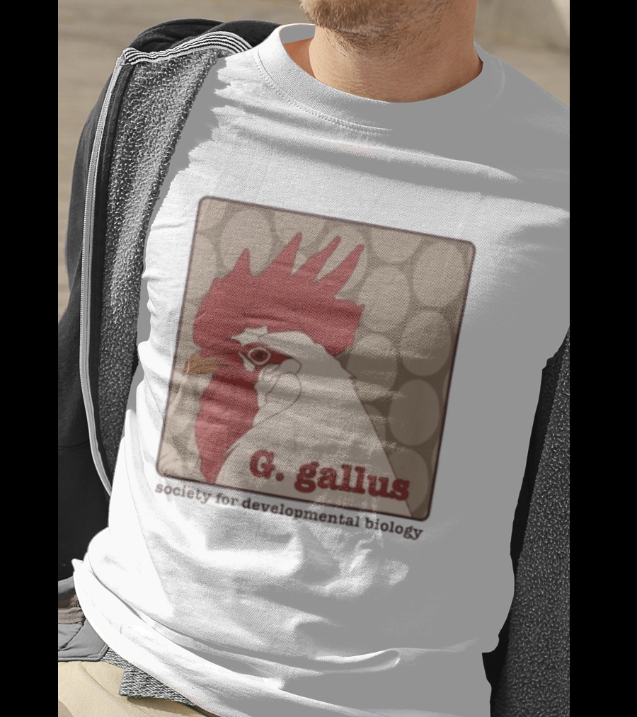 G Gallus Society For Developmental Biology Chicken Rooster Oval T-Shirt