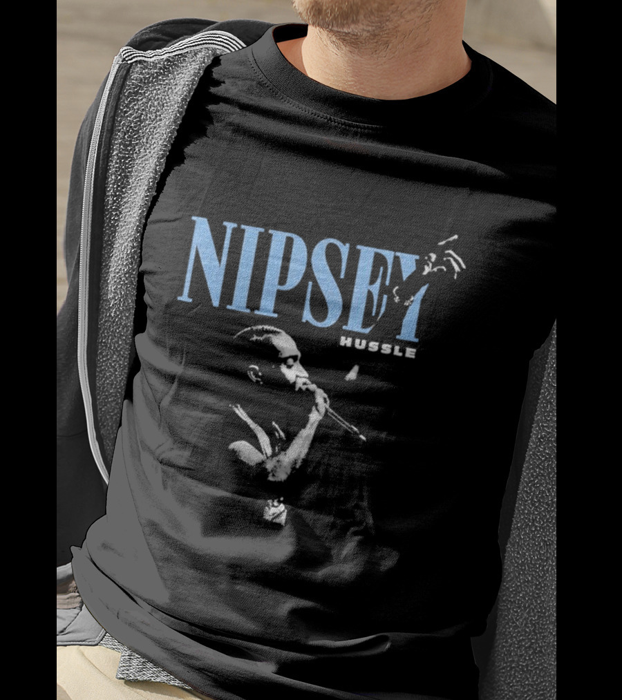 Nipsey Hussle Prolific Blue Microphone T-Shirt