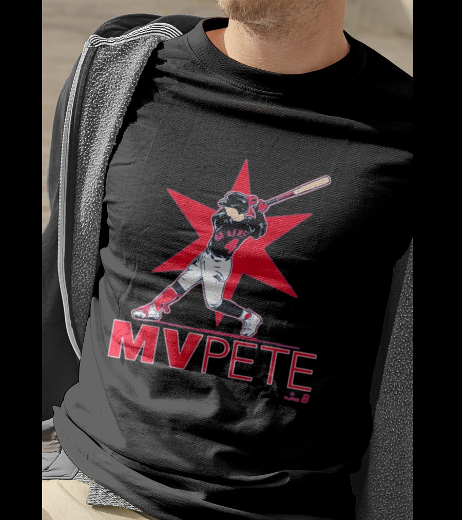MVPete Baseball Player 4 AFMS Red Star T-Shirt
