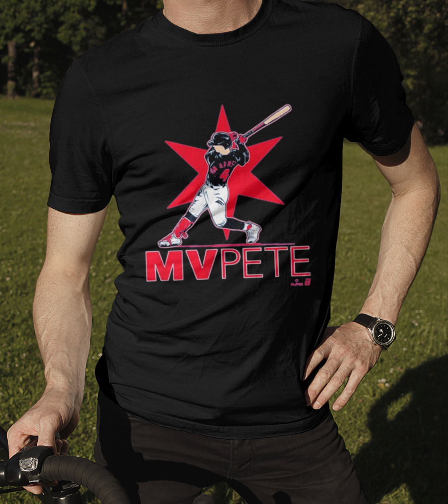 MVPete Baseball Player 4 AFMS Red Star T-Shirt