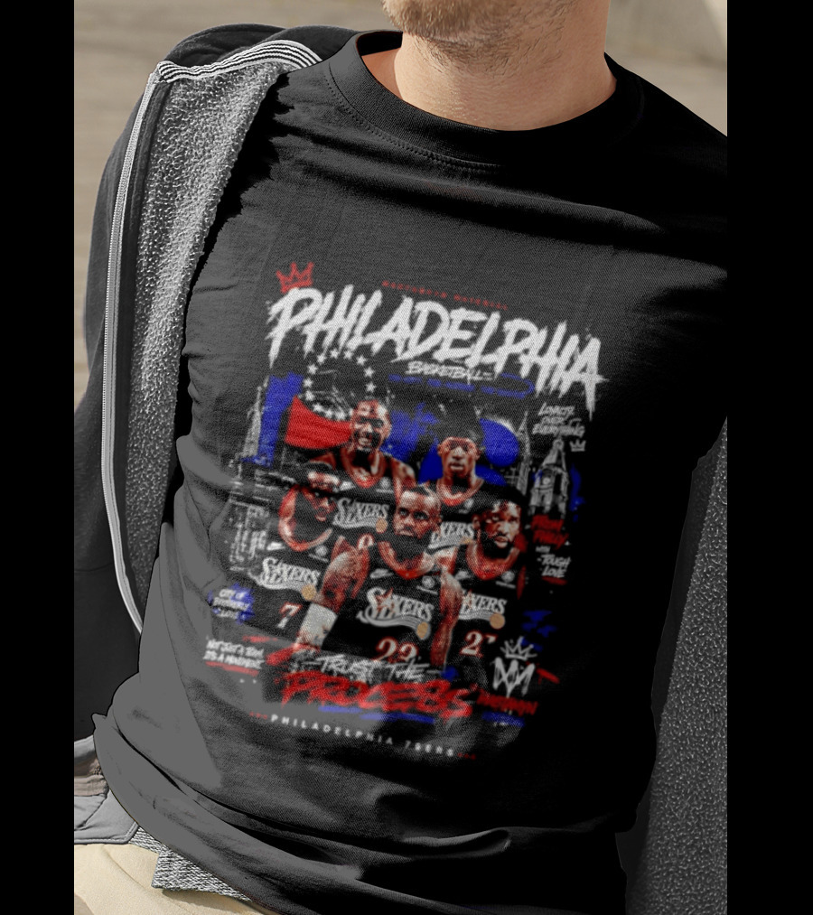 Philadelphia 76ers Trust The Process Basketball Champions 2026 T-Shirt