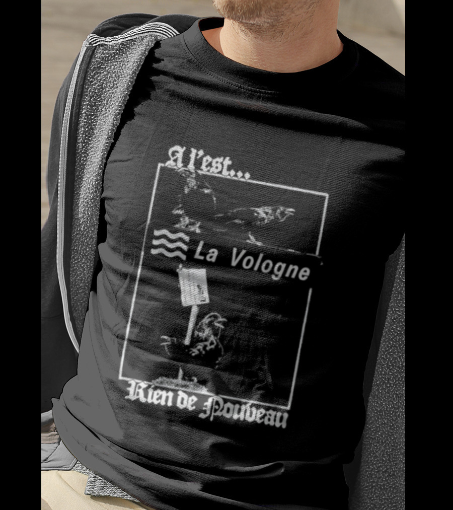 A L'Est La Vologne Rien De Nouveau Raven T-Shirt