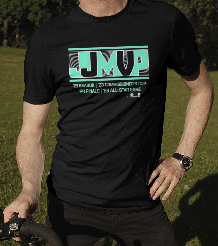 JJ MVP Jonquel Jones 2021 Season 2022 Commissioner's Cup 2021 Finals 2023 All Star Game T-Shirt
