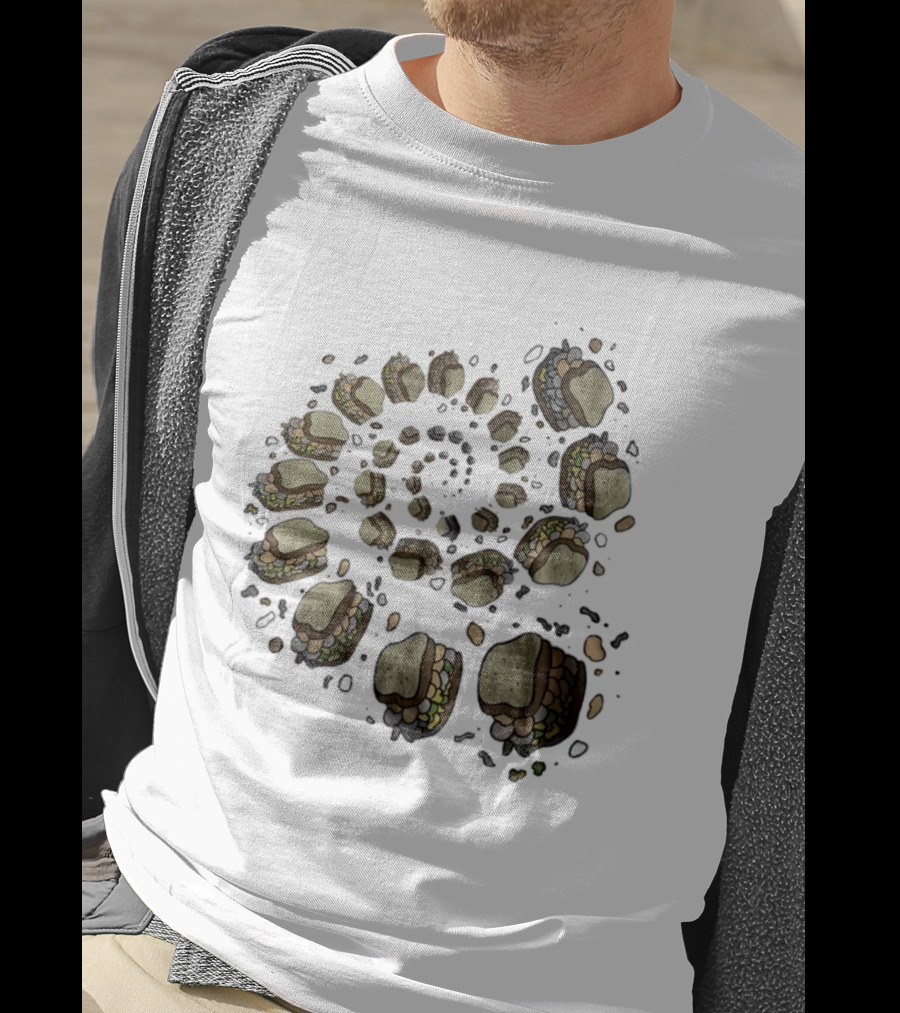 Turkey And The Wolf Fried Bologna Sandwiches Spiral T-Shirt
