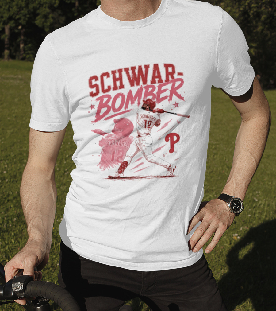 Schwar Bomber Kyle Schwarber Philadelphia Phillies Baseball T-Shirt