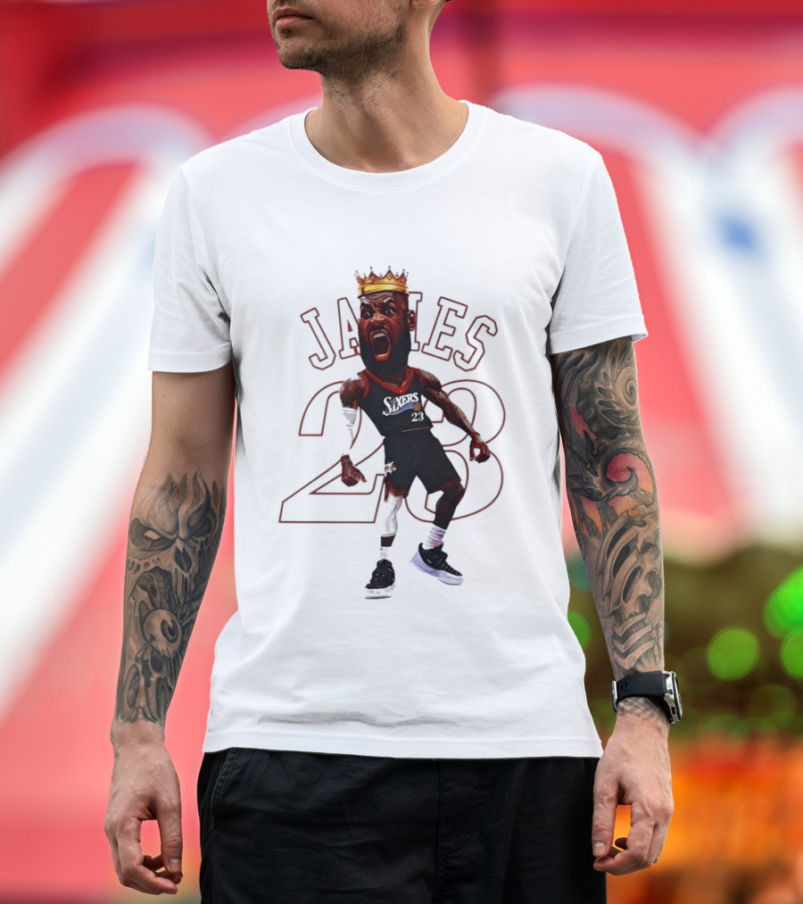 LeBron James Philadelphia Sixers 23 King Basketball Legend T-Shirt