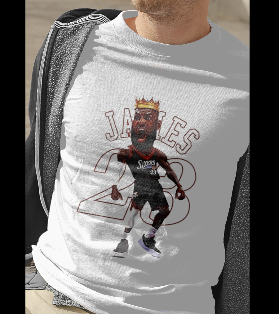 LeBron James Philadelphia Sixers 23 King Basketball Legend T-Shirt