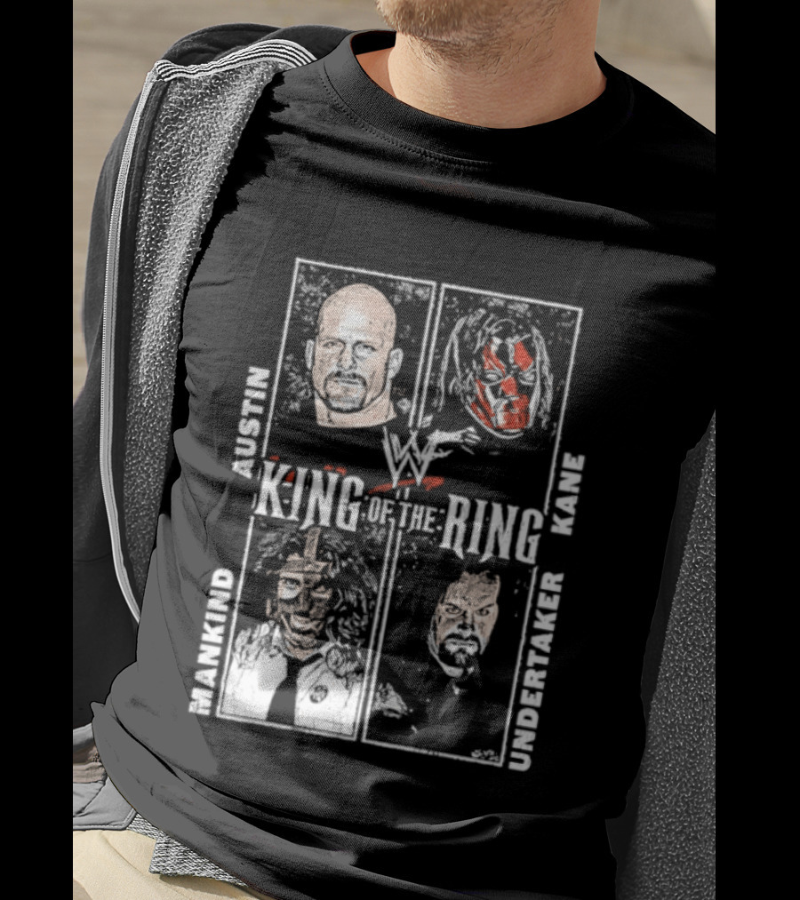 WWF King Of The Ring Austin Kane Mankind Undertaker T-Shirt