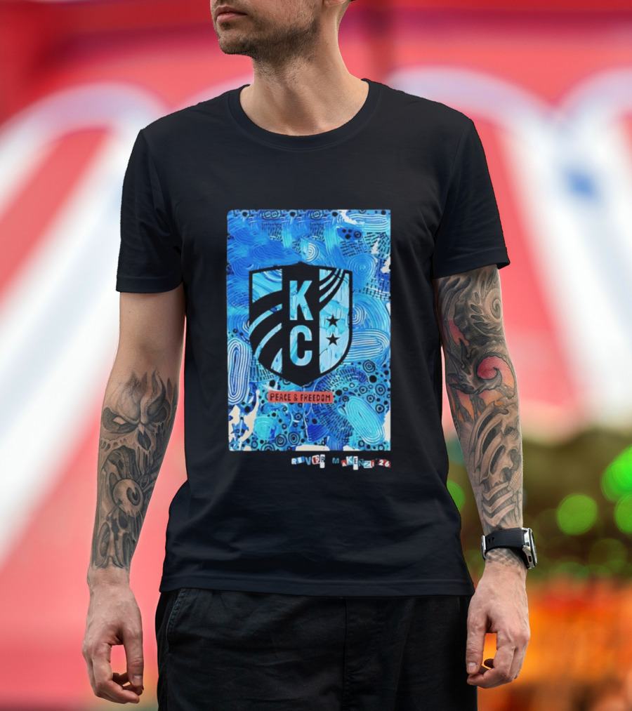 Kansas City Current KC Peace And Freedom River Makenzi 2026 T-Shirt