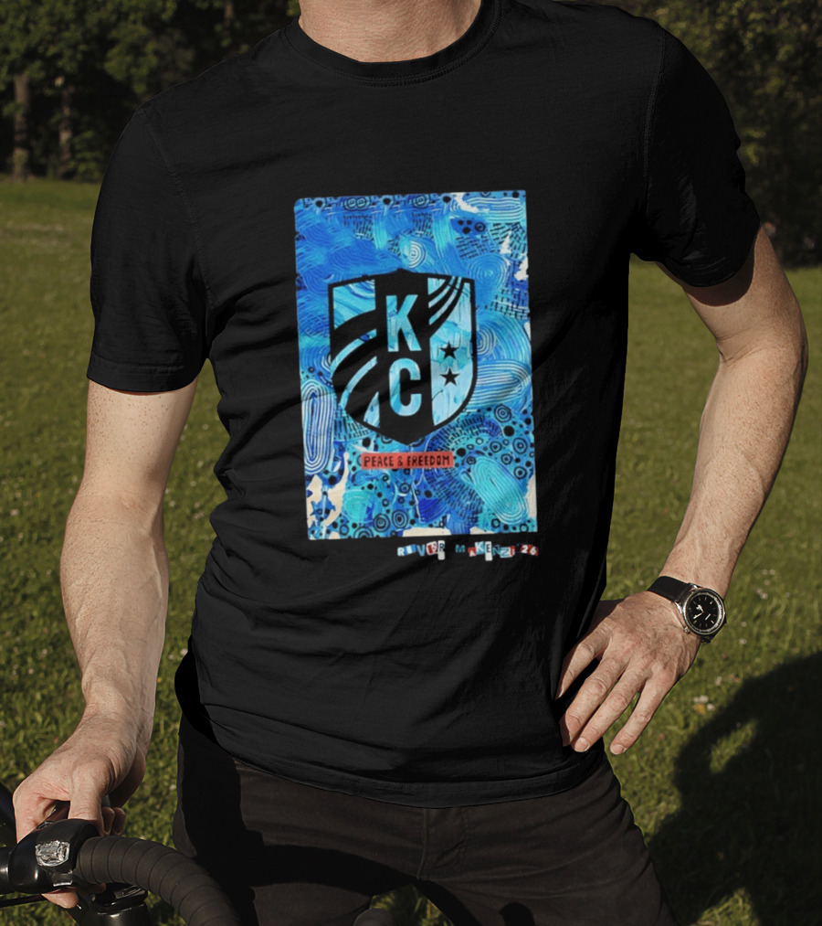 Kansas City Current KC Peace And Freedom River Makenzi 2026 T-Shirt