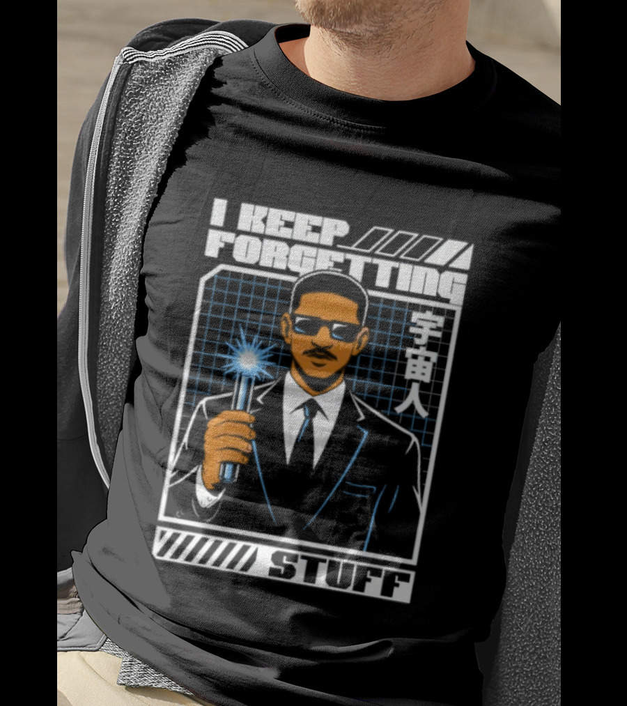 I Keep Forgetting Stuff Men In Black Neuralyzer Will Smith T-Shirt