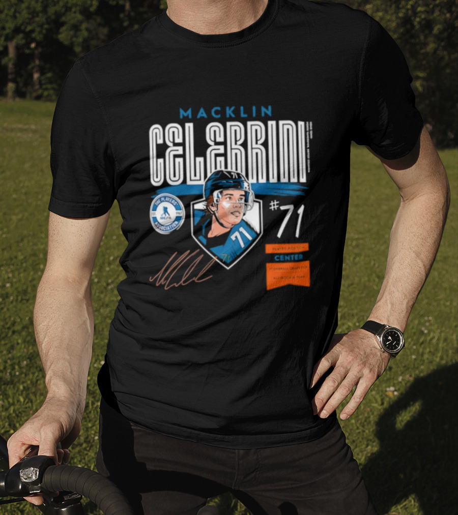 Macklin Celebrini 71 NHL Players Association All Rookie Team 2026 Pick T-Shirt