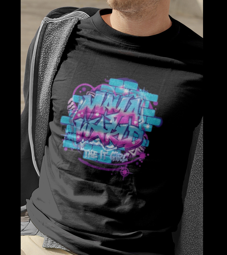 Maya World The IT Girl Vibrant Graffiti T-Shirt