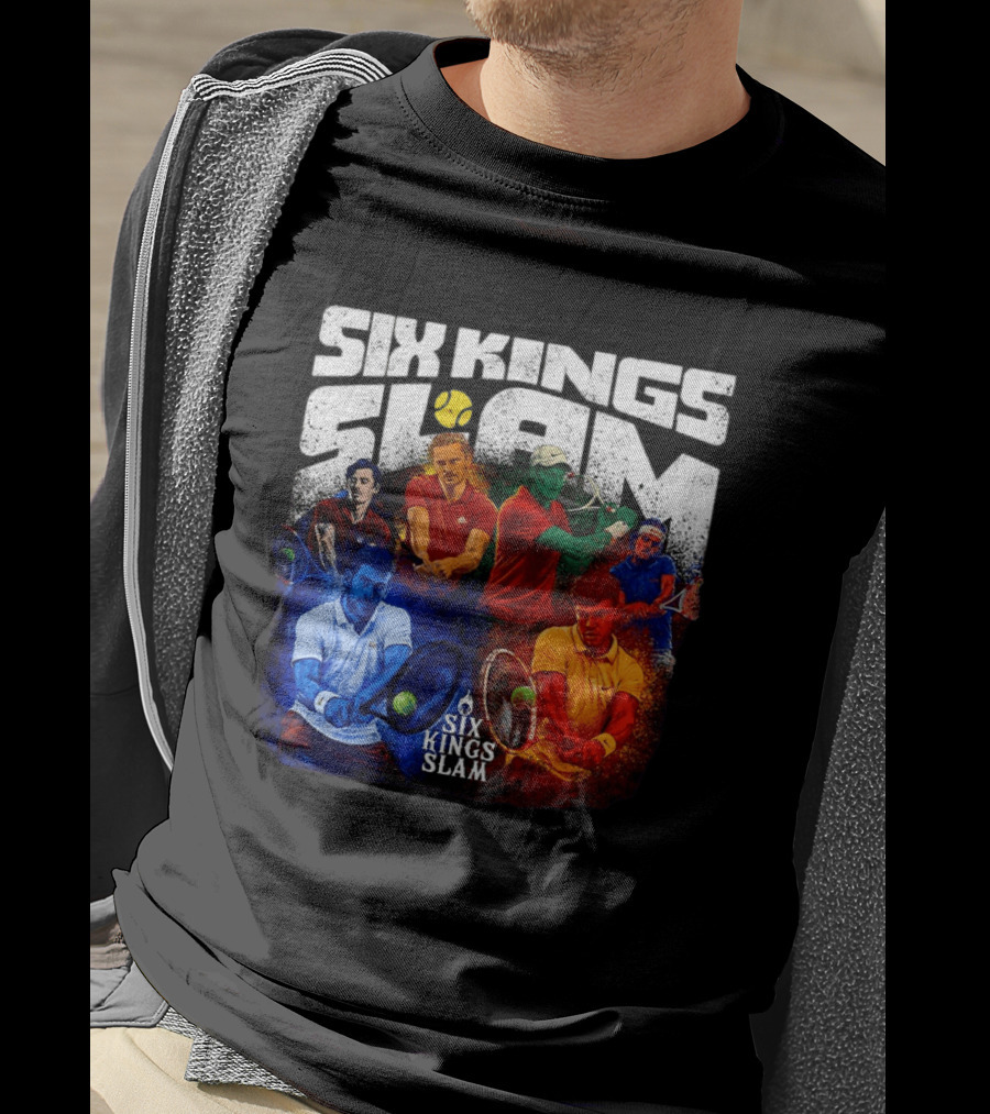 Six Kings Slam Tennis 2026 Iconic Players Edition T-Shirt