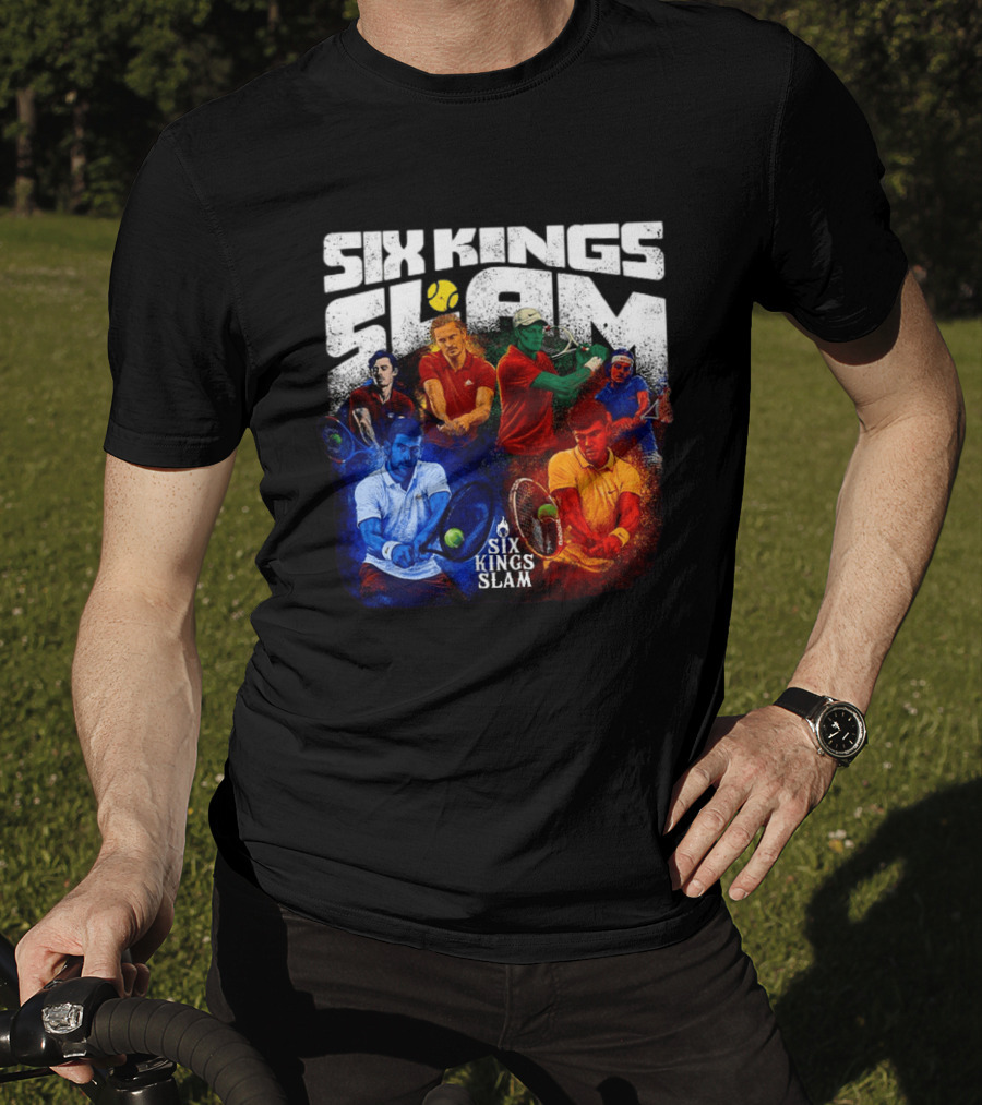 Six Kings Slam Tennis 2026 Iconic Players Edition T-Shirt