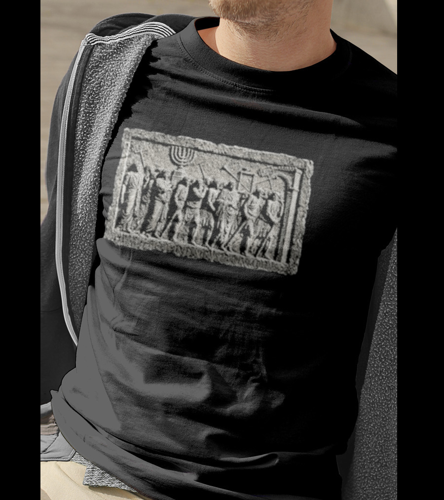 Nick Fuentes Arch Of Titus Menorah Relief Roman Soldiers T-Shirt
