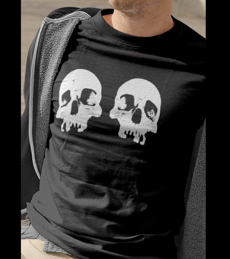 The Royals Alexandra Park Skull White Dual Skulls T-Shirt