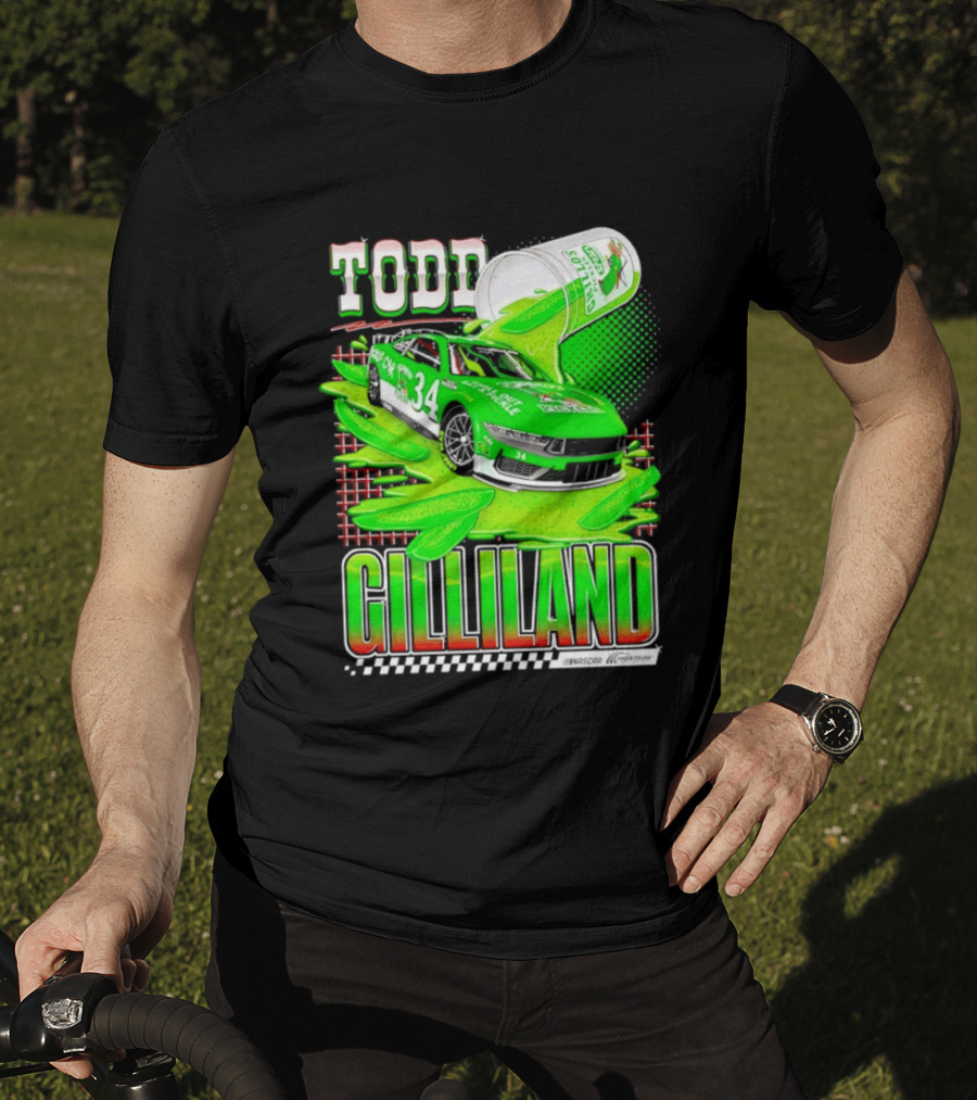 Todd Gilliland NASCAR 34 Pickle Juice Racing Car Victory 2026 T-Shirt