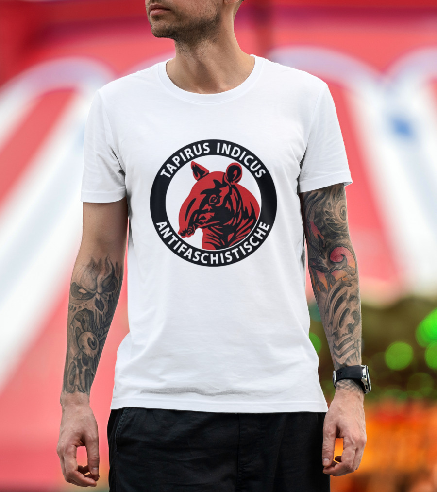 Tapirus Indicus Antifaschistische Antifa T-Shirt