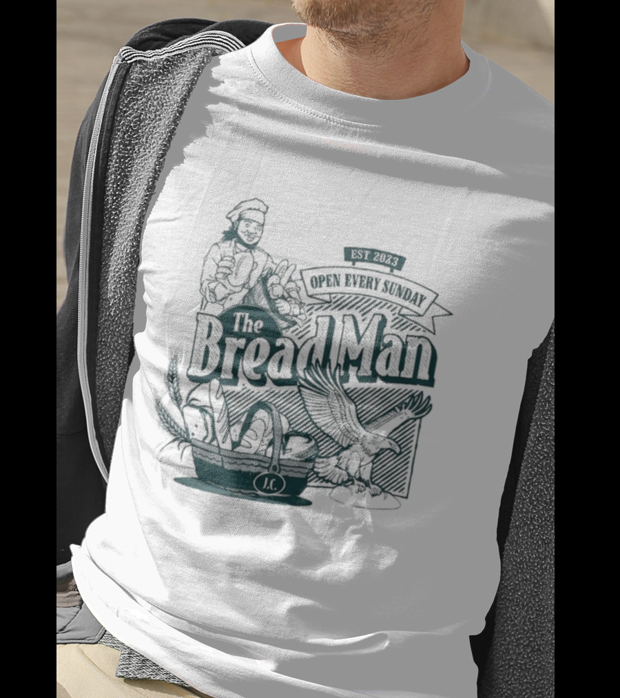 The Bread Man Open Every Sunday Vintage Bakery T-Shirt