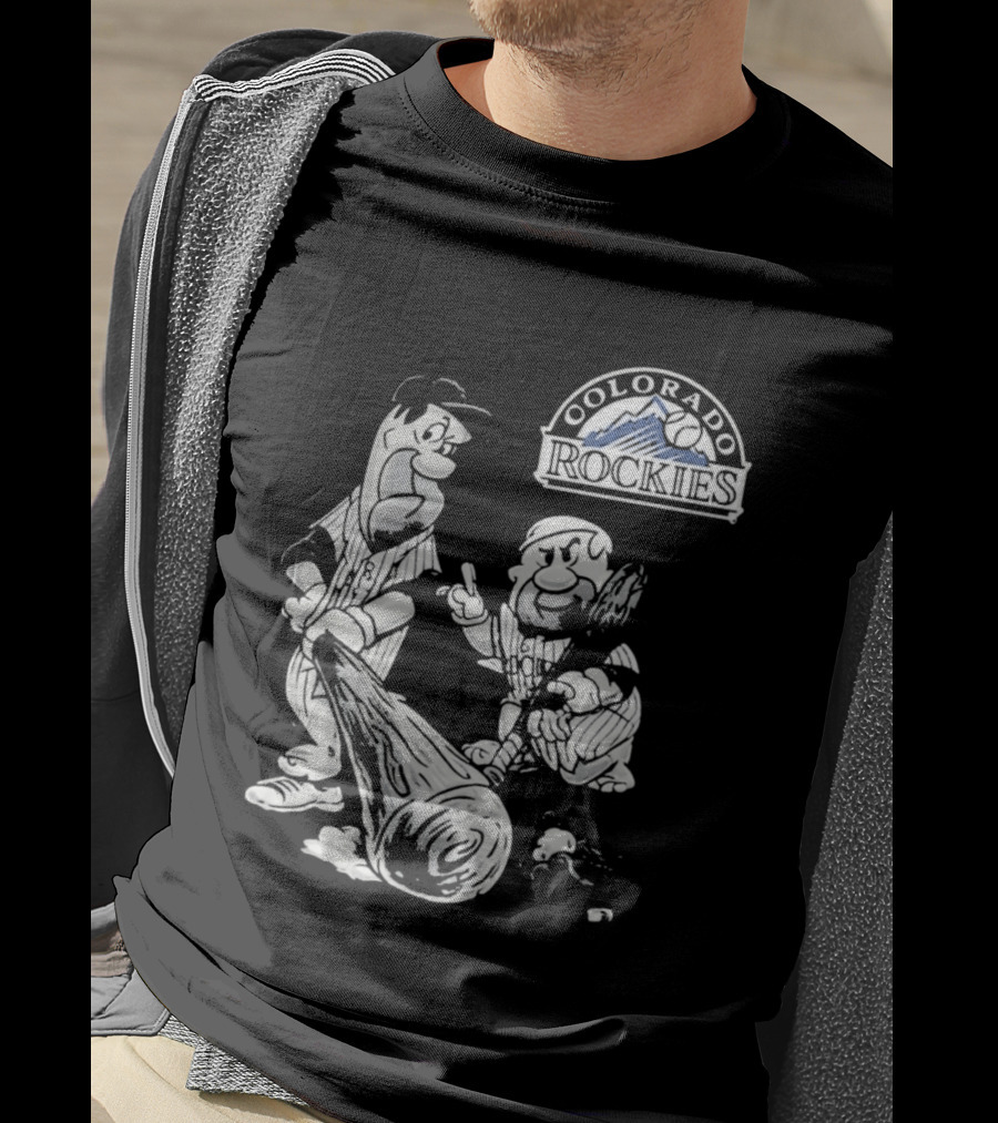 Colorado Rockies 2026 Flintstones Baseball T-Shirt