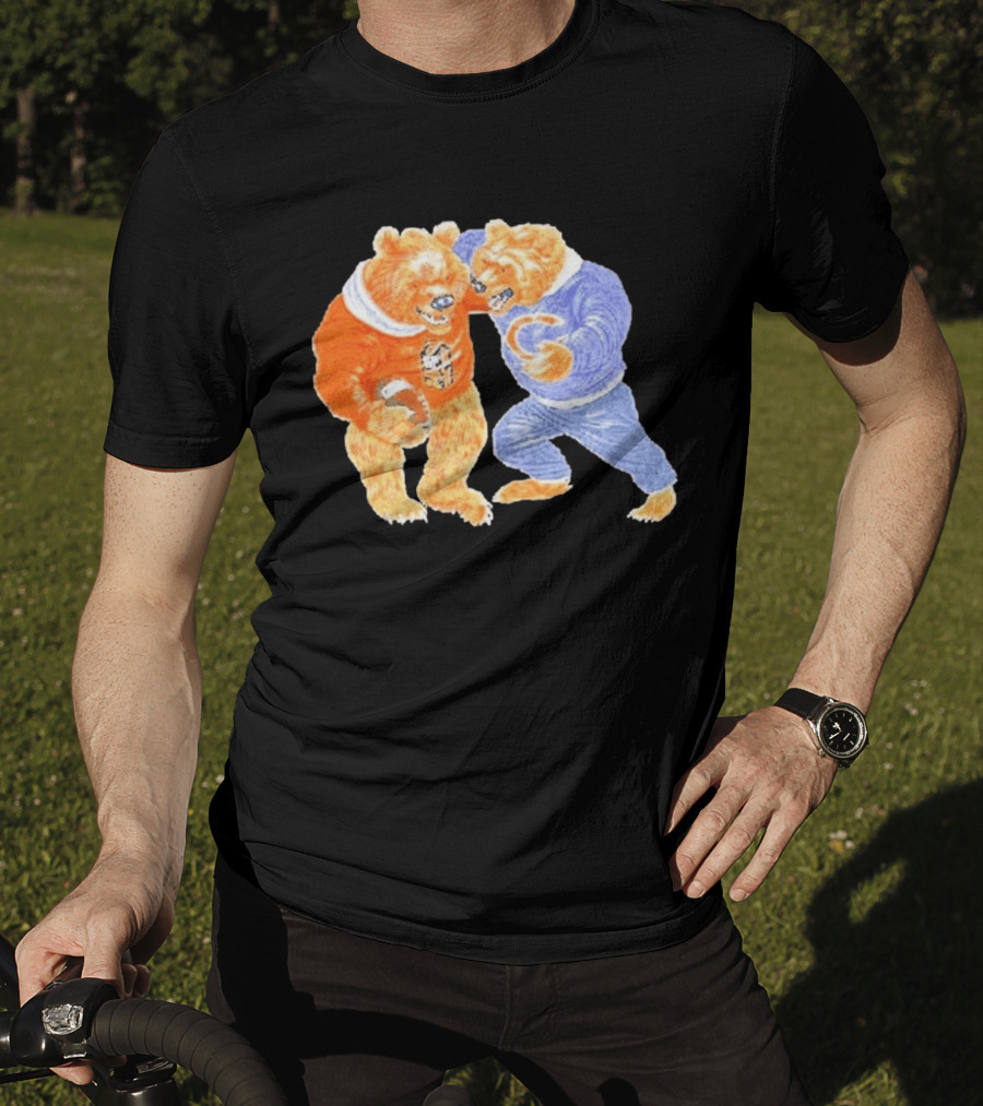2026 Rome Odunze Bears With Football Fight T-Shirt