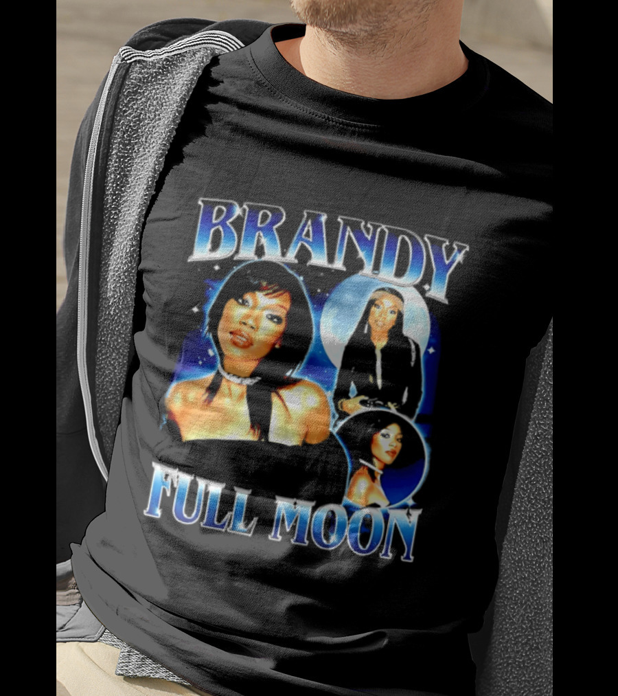 Brandy Full Moon Y2K R&B Music T-Shirt