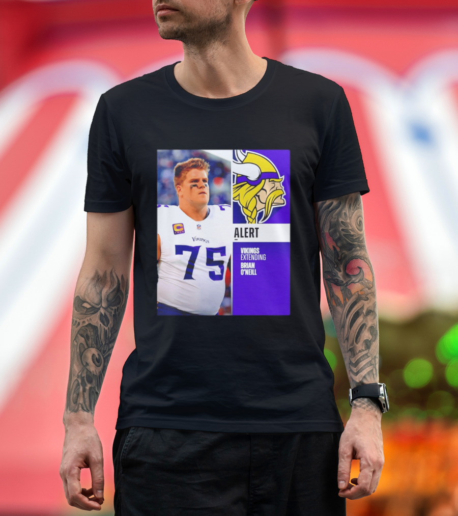 Alert Vikings Extending Brian O'Neill 75 T-Shirt