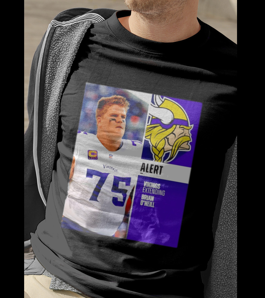 Alert Vikings Extending Brian O'Neill 75 T-Shirt