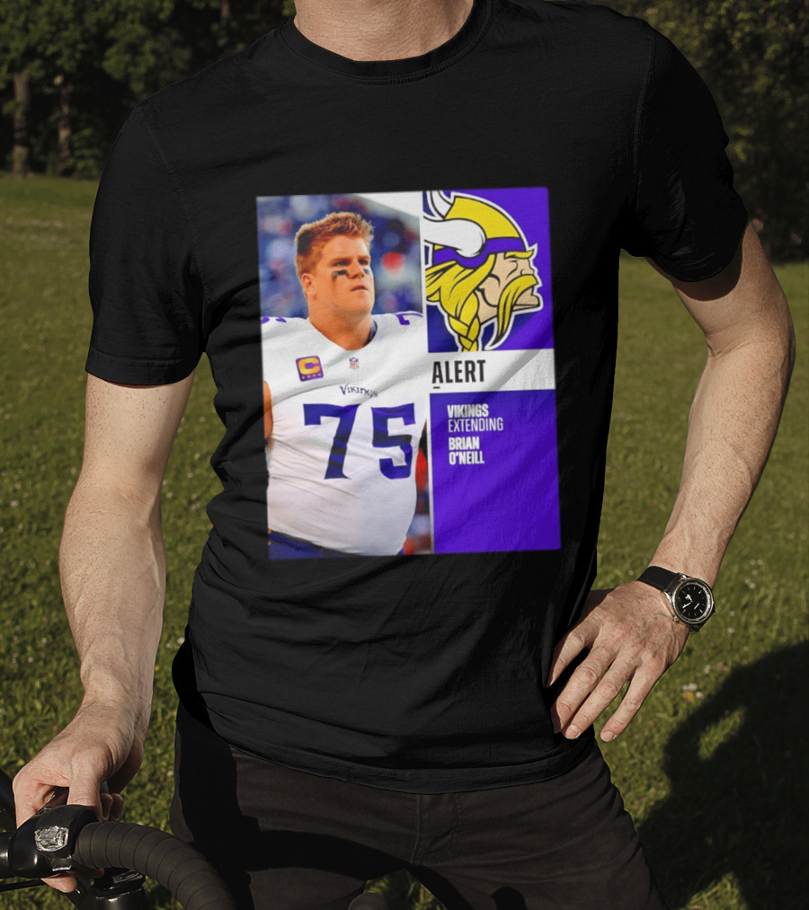 Alert Vikings Extending Brian O'Neill 75 T-Shirt