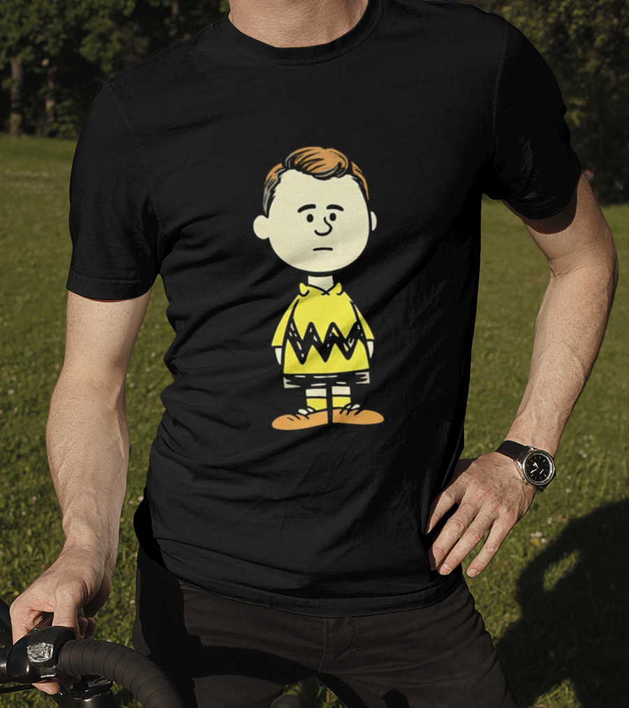 Charlie Brown Kirk Peanuts Style Character Fusion T-Shirt