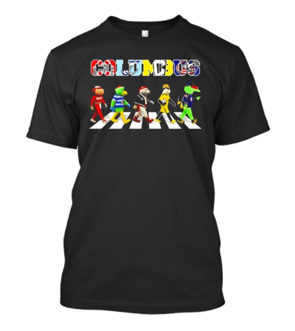 Columbus Mascots Abbey Road 2026 Sports Team Walk T-Shirt