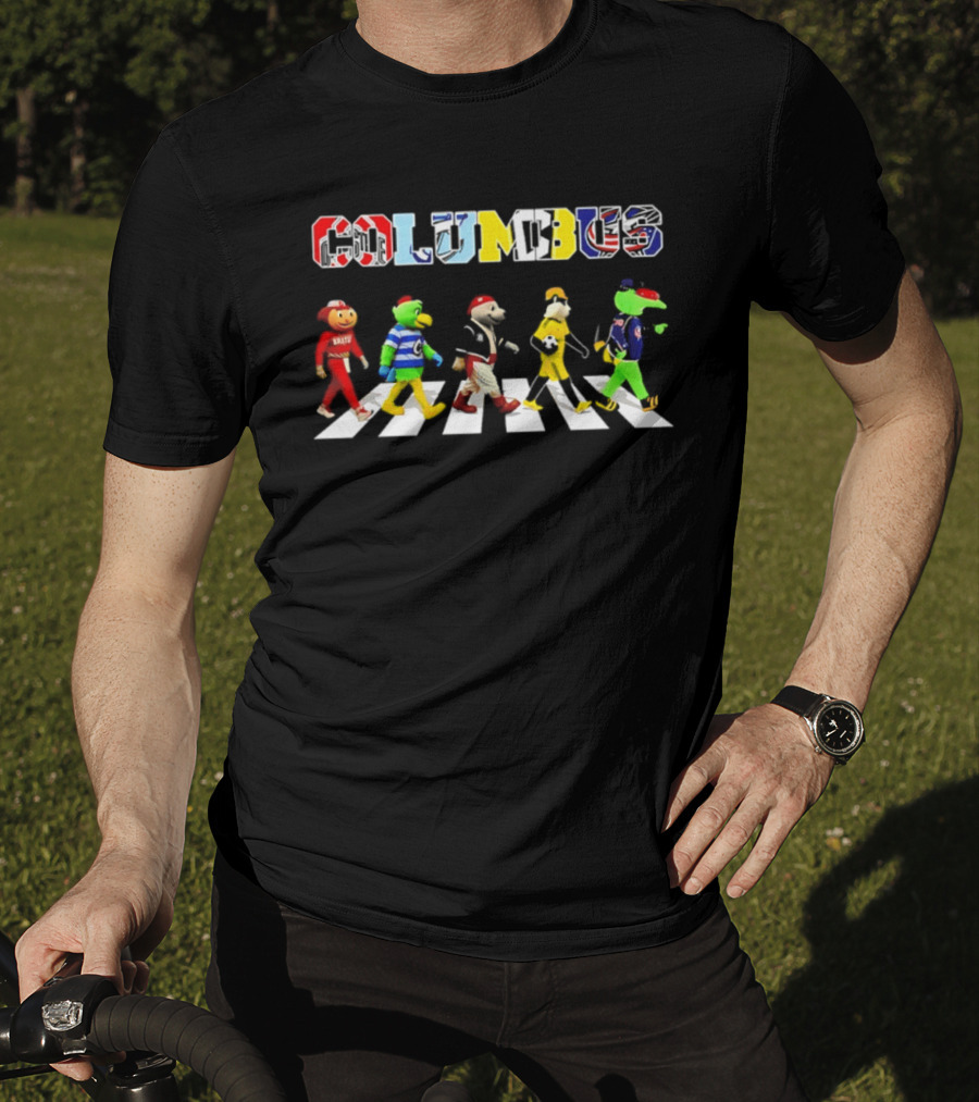 Columbus Mascots Abbey Road 2026 Sports Team Walk T-Shirt