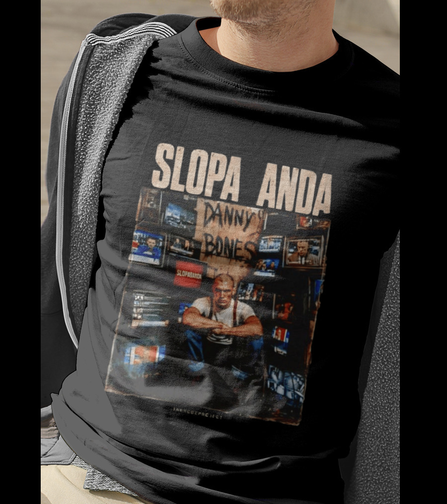 Danny Bones Slopaganda TV Screens Chaos T-Shirt