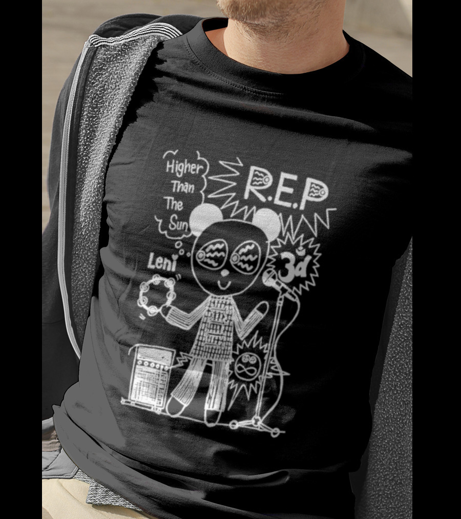 R.E.P Higher Than The Sun Bear With Drum And Microphone T-Shirt
