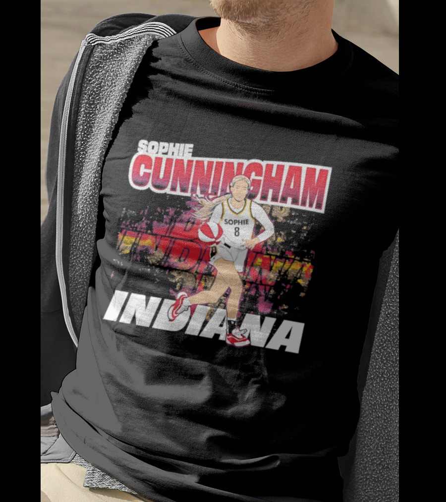 Sophie Cunningham Indiana Fever Basketball WNBA Athlete Action T-Shirt