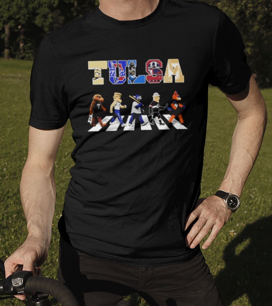 Tulsa Sports Team Mascots Abbey Road 2026 T-Shirt