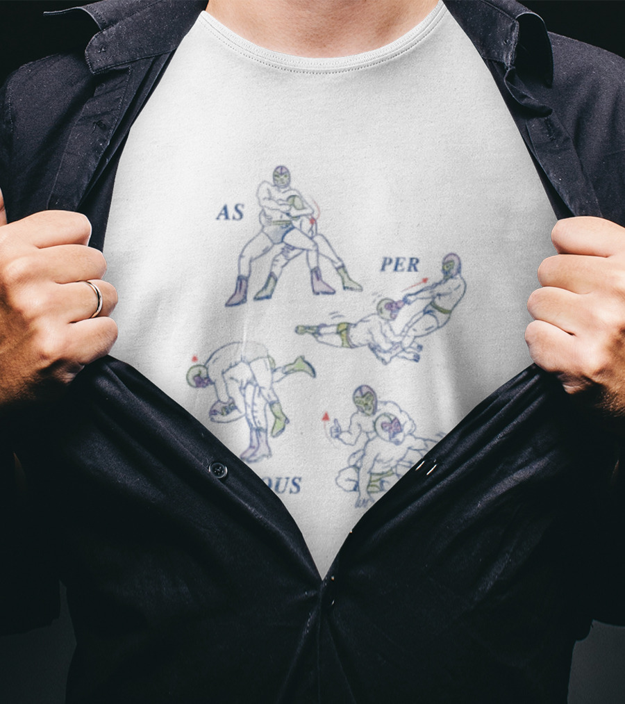 As Per My Previous Email Luchador Wrestling Moves T-Shirt