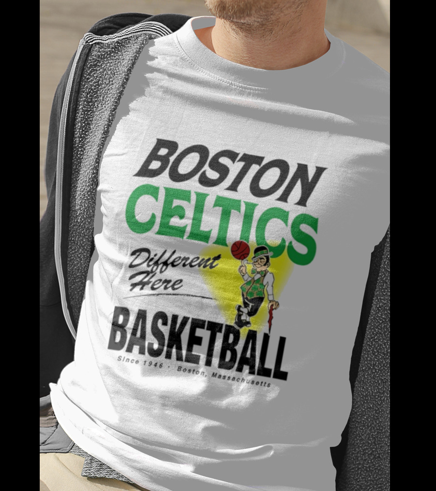 Boston Celtics Basketball Different Here Since 1946 Boston Massachusetts T-Shirt