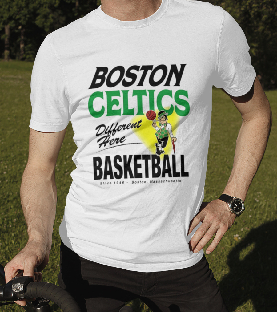 Boston Celtics Basketball Different Here Since 1946 Boston Massachusetts T-Shirt