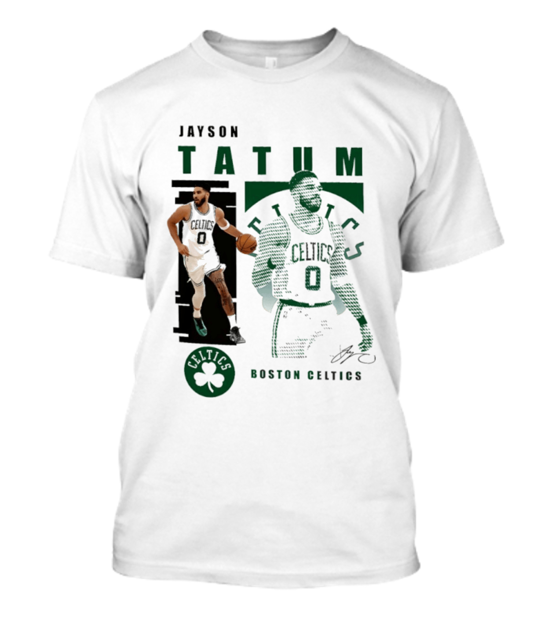 Boston Celtics Jayson Tatum Highlights Celtics Player 0 Signature T-Shirt