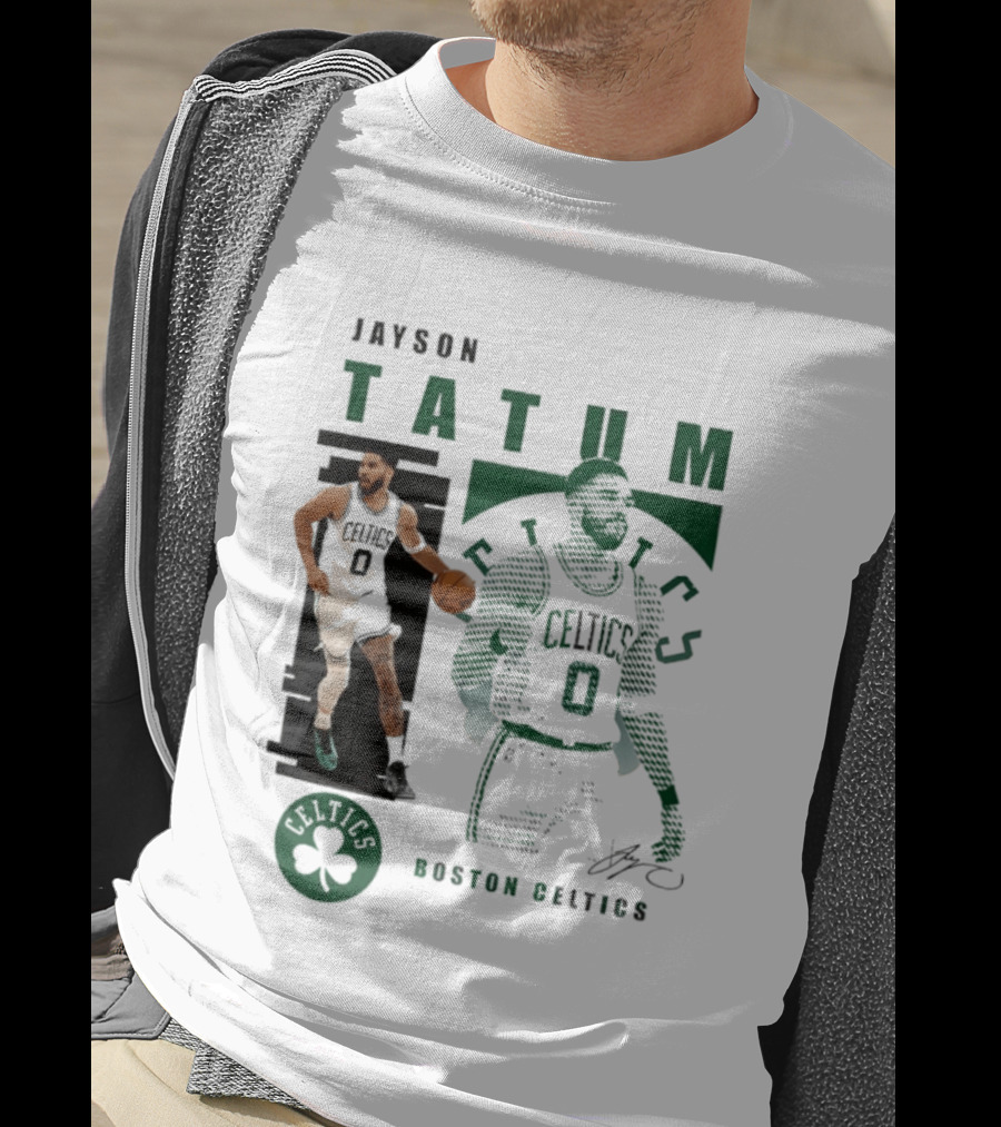 Boston Celtics Jayson Tatum Highlights Celtics Player 0 Signature T-Shirt