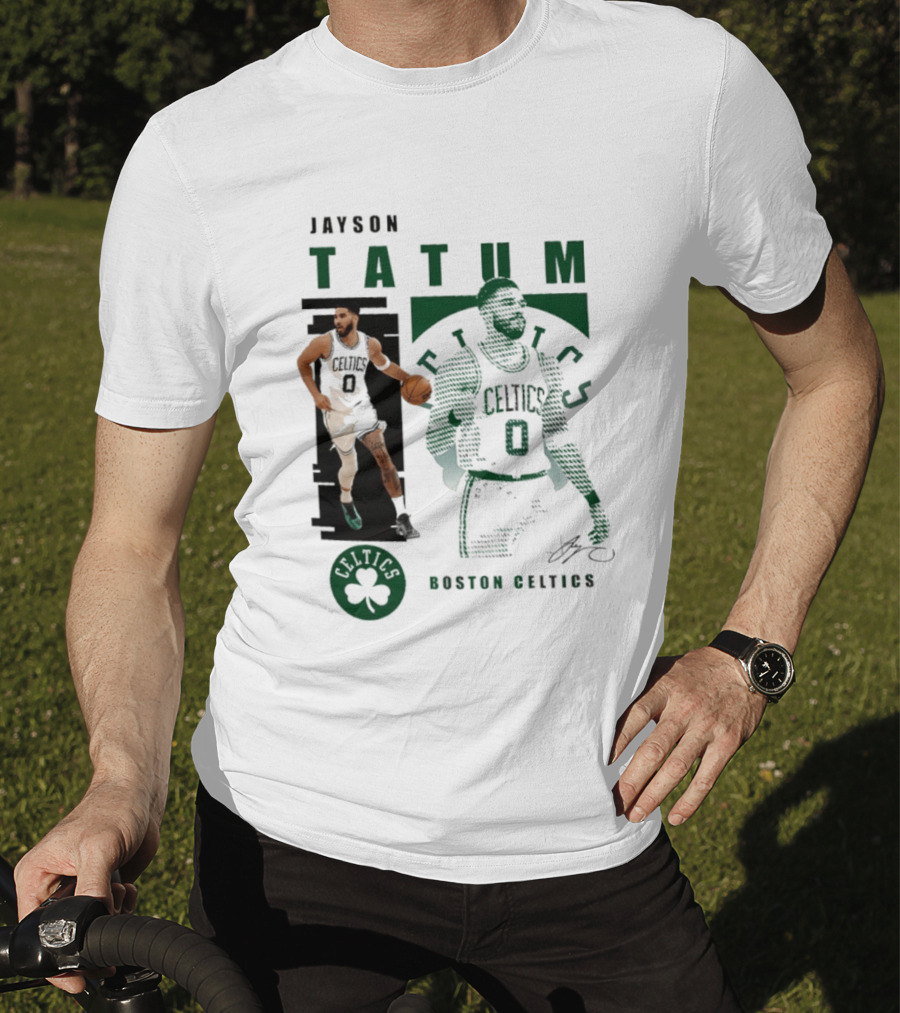 Boston Celtics Jayson Tatum Highlights Celtics Player 0 Signature T-Shirt