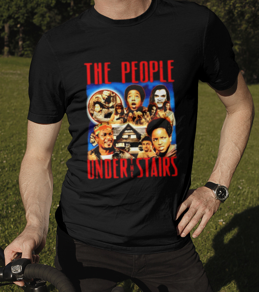 The People Under The Stairs Horror Movie Characters And Scenes Collage T-Shirt